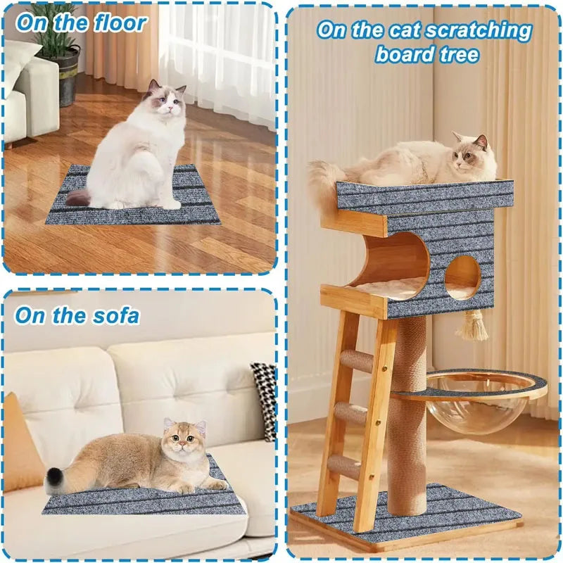 Cat Scratching Mat Accessories for Cats Carpet Corner Wall 40x3m DIY Self-Adhesive Furniture Protector Supplies Pet Products