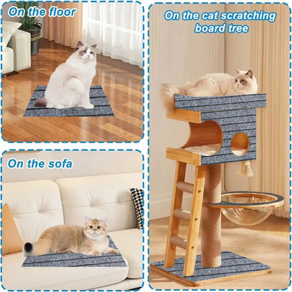 Cat Scratching Mat Accessories for Cats Carpet Corner Wall 40x3m DIY Self-Adhesive Furniture Protector Supplies Pet Products