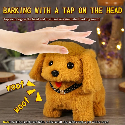 Electric Plush Toy Dog Pet Dog Can Walk and Bark Realistic and Cute Toy Gift