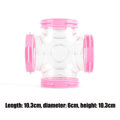 Hamster Pipeline Plastic Training Playing Tools DIY External Tunnel Hamster Toys Multifunctional Hamster Cage Accessories