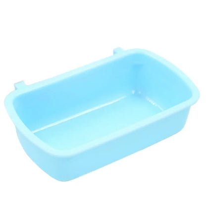 Small Pet Food Feeder Bowl Hamster Cage Hook Up Hanging Bowl Water Drinking Device Bird Pigeon Squirrel Feeding Cup Rabbit Feede
