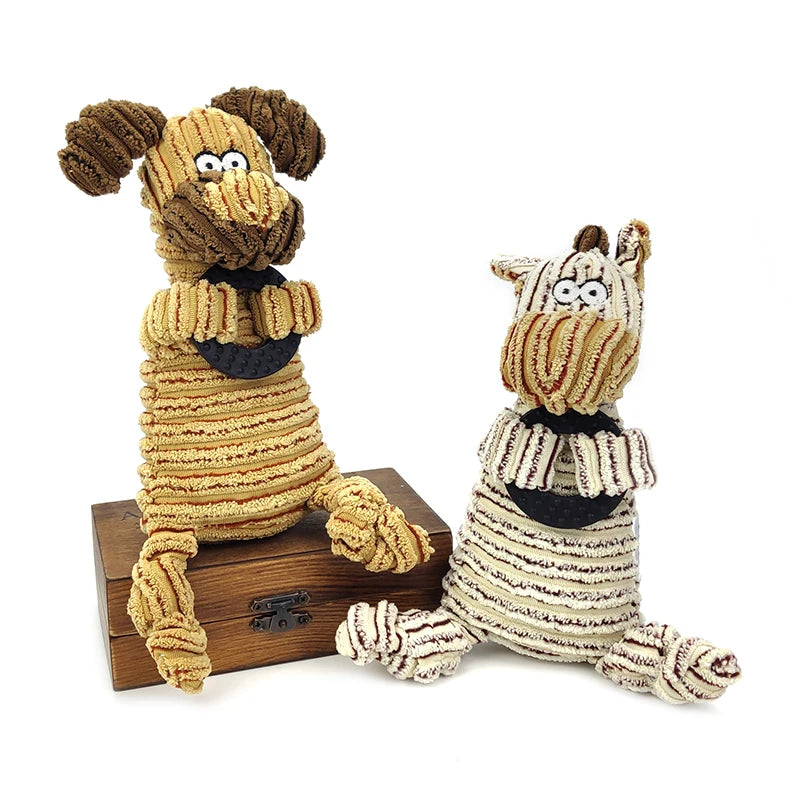 Funny Gadgets Things Puppies Big Dog Small Soft Toys Rubber Circle Toys Squeaker Pet Toy Dog Fox Donkey for Dogs Large Breeds