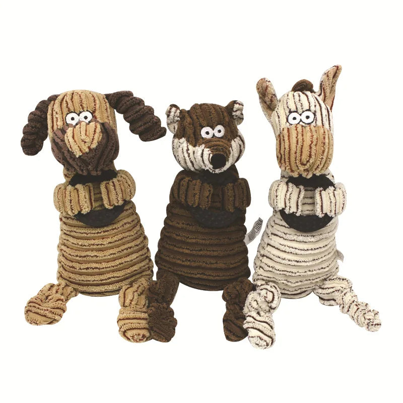 Funny Gadgets Things Puppies Big Dog Small Soft Toys Rubber Circle Toys Squeaker Pet Toy Dog Fox Donkey for Dogs Large Breeds