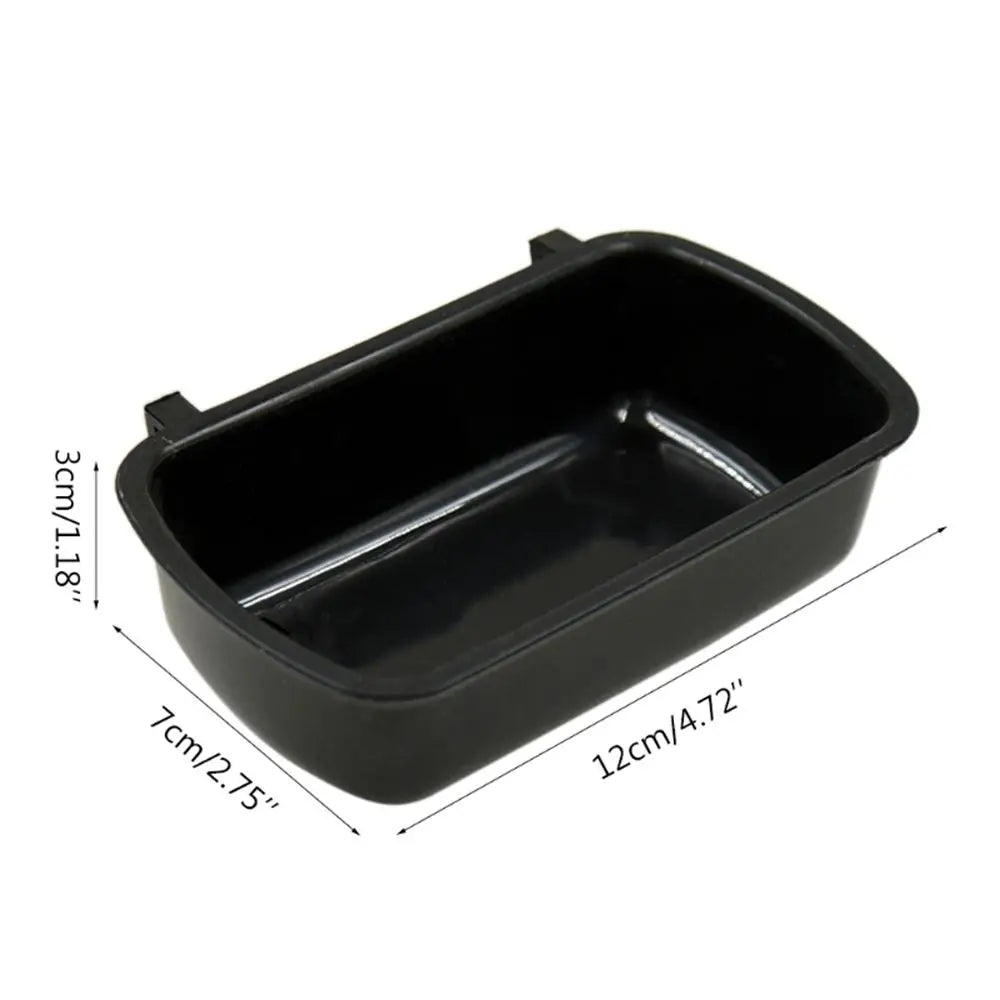 Small Pet Food Feeder Bowl Hamster Cage Hook Up Hanging Bowl Water Drinking Device Bird Pigeon Squirrel Feeding Cup Rabbit Feede
