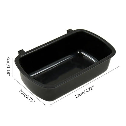 Small Pet Food Feeder Bowl Hamster Cage Hook Up Hanging Bowl Water Drinking Device Bird Pigeon Squirrel Feeding Cup Rabbit Feede