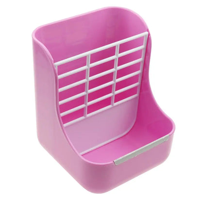 1 Pcs Two in one Feed grass food box Rabbit cage in farm animal Cages & accessories Pet rabbit feeding food box