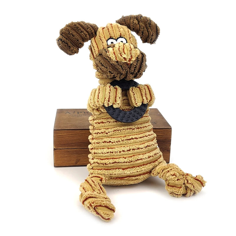 Funny Gadgets Things Puppies Big Dog Small Soft Toys Rubber Circle Toys Squeaker Pet Toy Dog Fox Donkey for Dogs Large Breeds