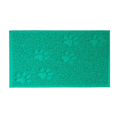 Pet Cat Litter Mat Portable Soft Paws Printed Pad Waterproof Non Slip Pad for House Floor Car Cleaning Supplies PVC Thicken Mat