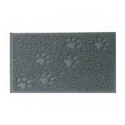 Pet Cat Litter Mat Portable Soft Paws Printed Pad Waterproof Non Slip Pad for House Floor Car Cleaning Supplies PVC Thicken Mat