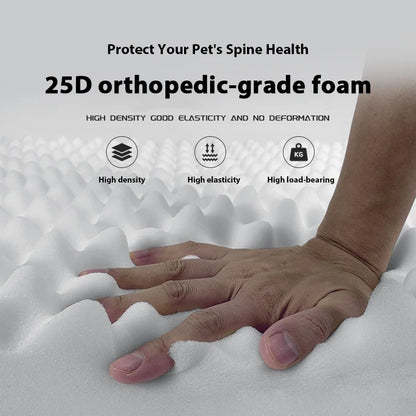 Orthopedic Dog Bed Non-Slip Base Pet Bed Pillow Memory Foam with Double Waterproof Washable Cover Washable Sponge Cat Nest