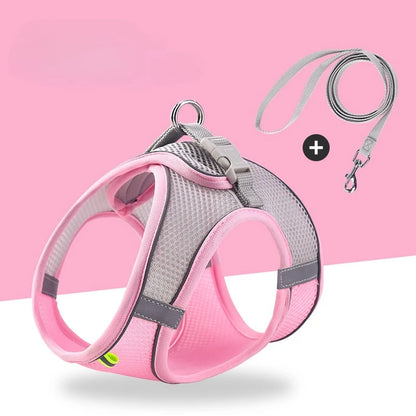 Cat Harness Adjustable Pet Harnesses Reflective Leashes Set Pet Harness for Cats Small Dogs Pug Chihuahua Cat Accessories