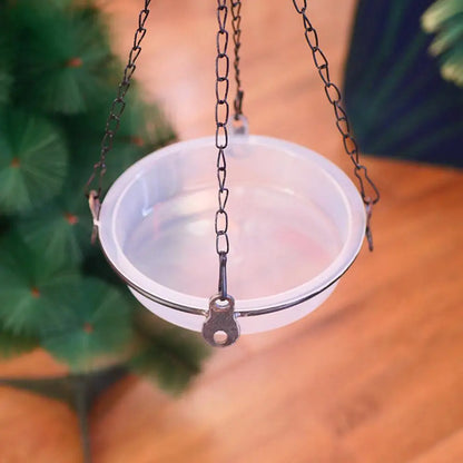 Bird Feed Bowl Transparent Circular Bird Feeder Imple Bird Comfortable Supplies Eating Environment And Fashionable Provide