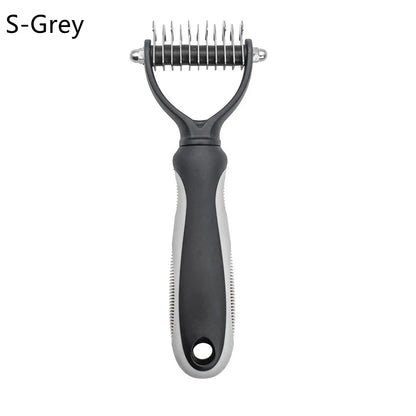 Pet Hair Removal Combs Pet Fur Knot Cutter Double sided Hairdressing Pet Combs Dog Cat Hair Shedding Combs Safe Dematting Brush