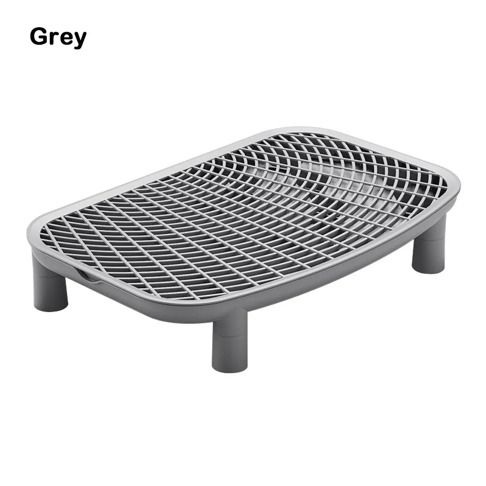 Plastic Pet Cat Litter Mat Anti-carrying Heightened Cat Litter Trapping Mat Multi-color Double-layer Cat Litter Pad Pet Falling