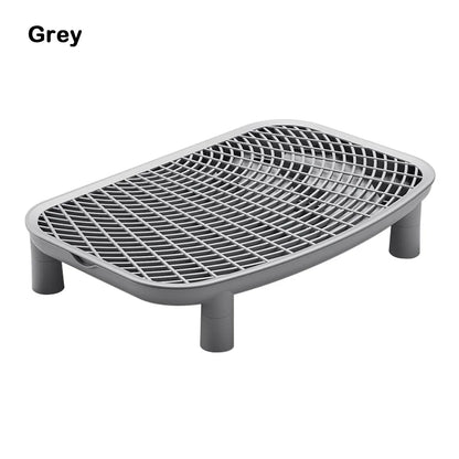 Plastic Pet Cat Litter Mat Anti-carrying Heightened Cat Litter Trapping Mat Multi-color Double-layer Cat Litter Pad Pet Falling