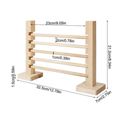 Rabbit Exercise Obstacle Wooden Bunny Agility Equipment Adjustable Height Small Animal Toy Training Games for Pet Habitat Ferret