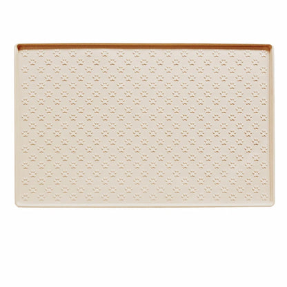 Pet Placemat Cat Dog Drinking Feeding Placemat Feeder Mats Cat Feed Mat Dog Food bowl Mat Silicone Waterproof Pet Bowl Pad