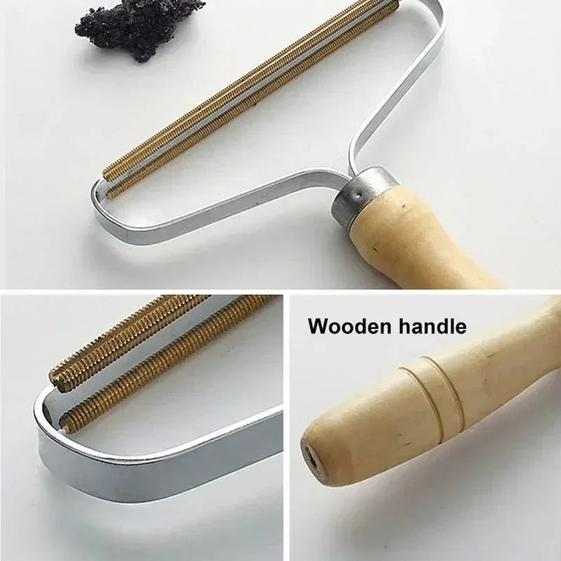 Pet Hair Remover Portable Manual Lint Scraper Cat Hair Removal Brush Clothing Pilling Carpet Fuzz Remover Hair Sucking Tool