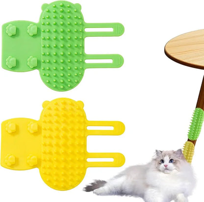 Cat Self Groomer Massager for Indoor Cats Scratcher Scratching Brush Remove Hair Comb Grooming Table Dog Kitten Care Accessories