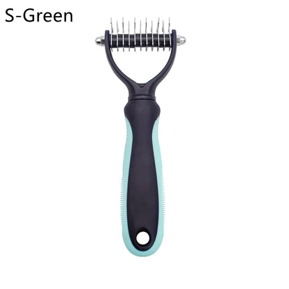 Pet Hair Removal Combs Pet Fur Knot Cutter Double sided Hairdressing Pet Combs Dog Cat Hair Shedding Combs Safe Dematting Brush