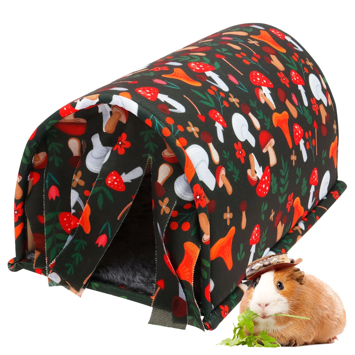 Guinea Pig Tunnel House Warm Bedding Cage Hamster Small Animal Toys Chinchilla Mice  Squirrel Nest Beds Pets Supplies