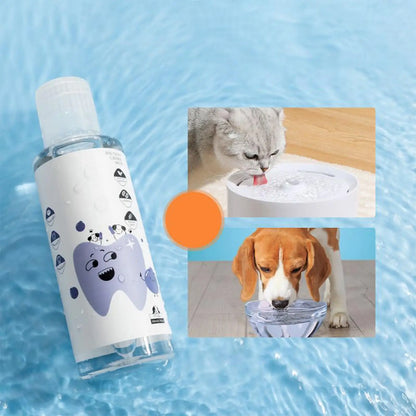 Dog Breath Water Additive 200ml Natural Healthy Bad Breath Remover Solution for Indoor Outdoor Travel Brushing Grooming Health