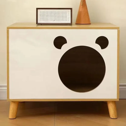 winter cat nest Living room solid wood cat house People and pets share furniture Room storage cabinet Pet cat house