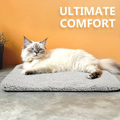 Pet Self-Heating Blanket Pad Natural Body Heat Reflective Mat Washable for Small Medium Pets Winter Warm Home Travel Warm Cushio