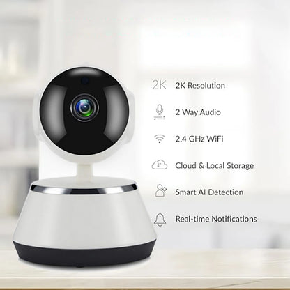 2K Indoor Pet Camera with Night Vision WiFi Home Security Monitor for Dogs Cats Works with Voice Assistants