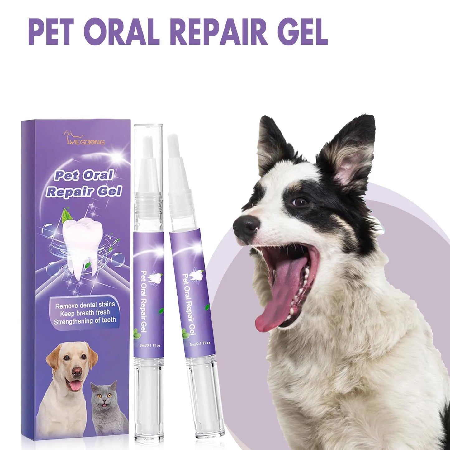 Pets Care Oral Repair Gel Removing Tartar Whitening Tooth Cats Dogs Oral Deodorizer Fresh Breath Pet Puppy Dental Teeth Cleaner