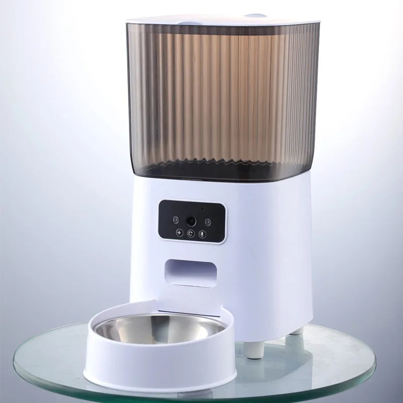 5L Smart WiFi APP Camera Automatic Pet Feeder Cat Food Dispenser Video Smart Feeder For Cats Dogs Pet Dry Food Bowl