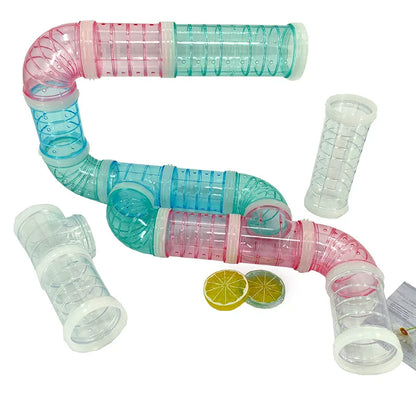 Hamster Toy Pipelines Tubes Training External Tubes Tunnel Set Sports U Pipe Hamster Accessories Pipeline Chinchillas Supplies