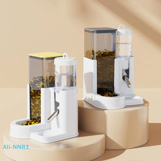 【N】Large Capacity 2In1 Hamster Feeder And Waterer Leakproof Automatic Feeder Water Dispenser Leak Proof Food Small Pet Supplies