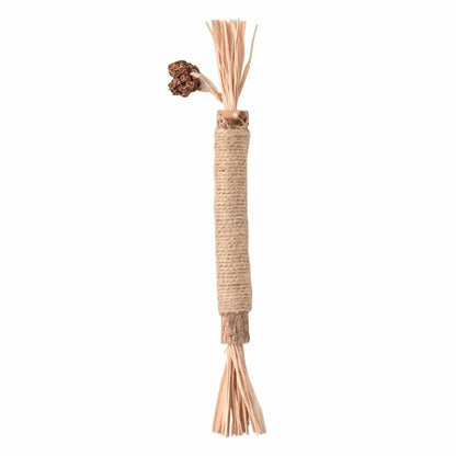 Cat Teeth Grinding Sticks Raffia Grass Wood Tianjiao Oral Clean Toys Gall Fruit for Feline Dental Health
