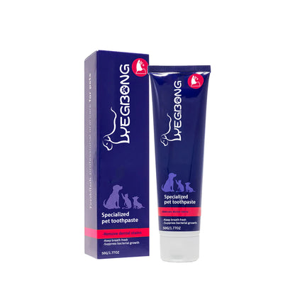 Pet Toothpaste Reduce Tartar Remove Dental Stain Eliminate Bad Breath Deodorant Whitening Dog Cat Teeth Pet Oral Care Toothpaste