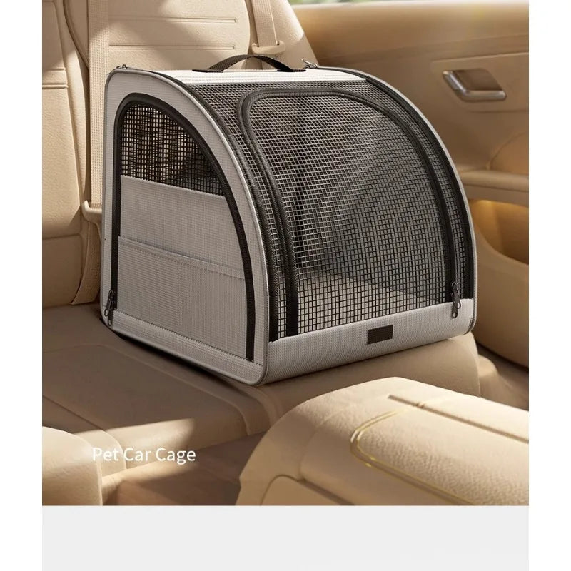 Portable Car Pet Bed Dog Cat Carrier Seat Cover Travel Cushion Non-Slip Washable Soft Outdoor Safe for Vehicles