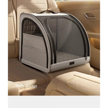 Portable Car Pet Bed Dog Cat Carrier Seat Cover Travel Cushion Non-Slip Washable Soft Outdoor Safe for Vehicles