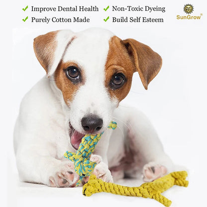 Dog Rope Toy Cartoon Animal Dog Chew Toys for Small Large Dogs Cats Molar Cleaning Teeth Toy Bite Resistance Puppy Pet Supplies