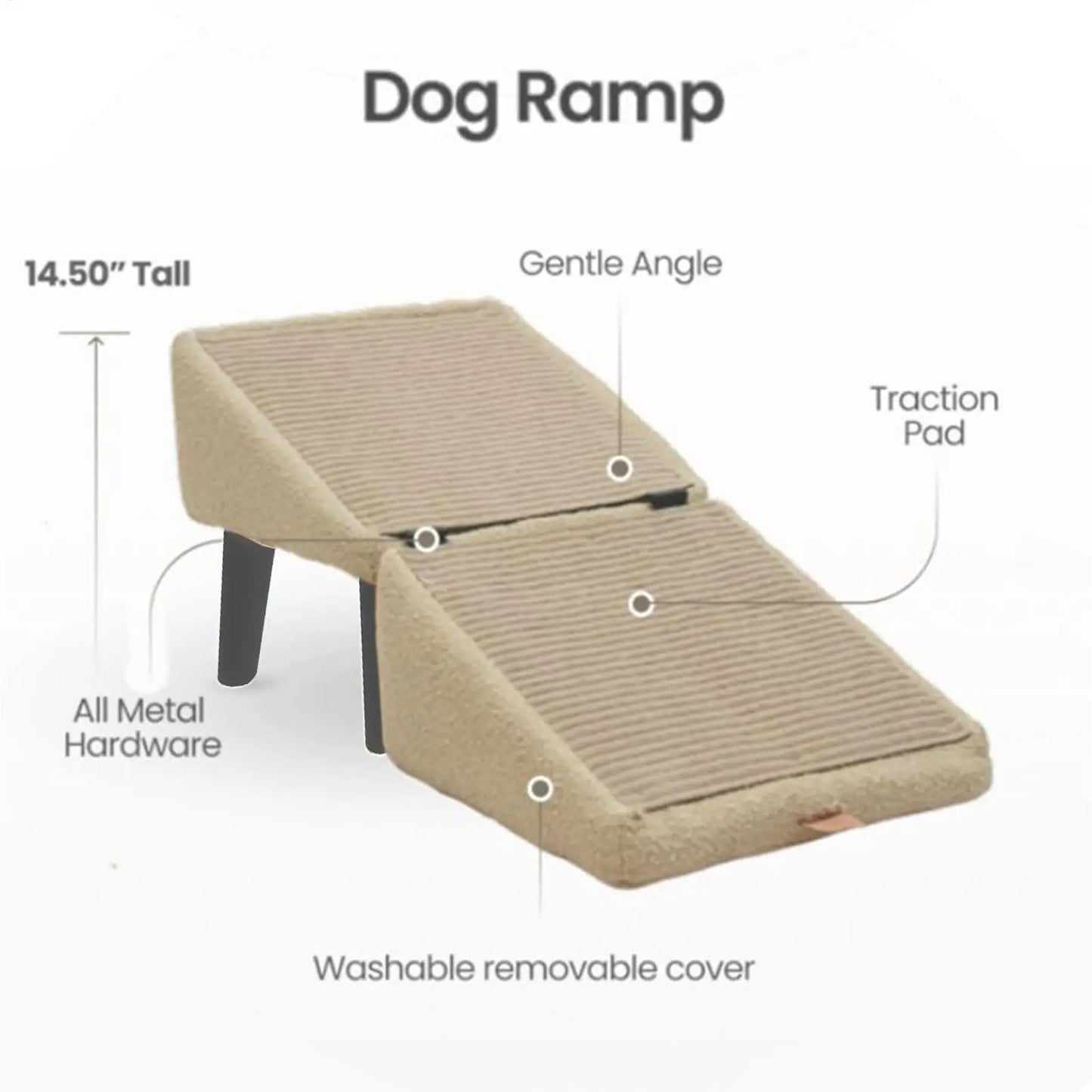 Split Dog Staircase Safety Ramp DualPurpose Folding Wooden Footstool Sofa Steps For Large Medium Small Dogs Cats Puppy Supply