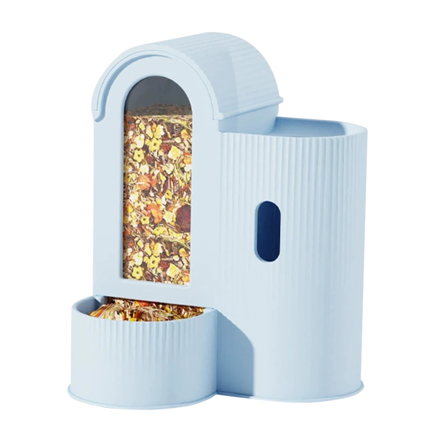 2-in-1 Automatic Food Bowl with Water Bottle Hamster Feeder And Waterer Small Animal Feeder for Hamster Guinea Pig Rat Cage Home