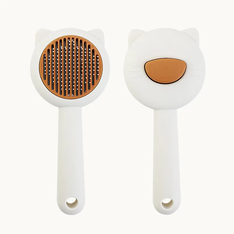 Cat Dog Grooming Brush Deshedding Tool for Loose Fur Removal Slicker Brush Pet Hair Care Essential
