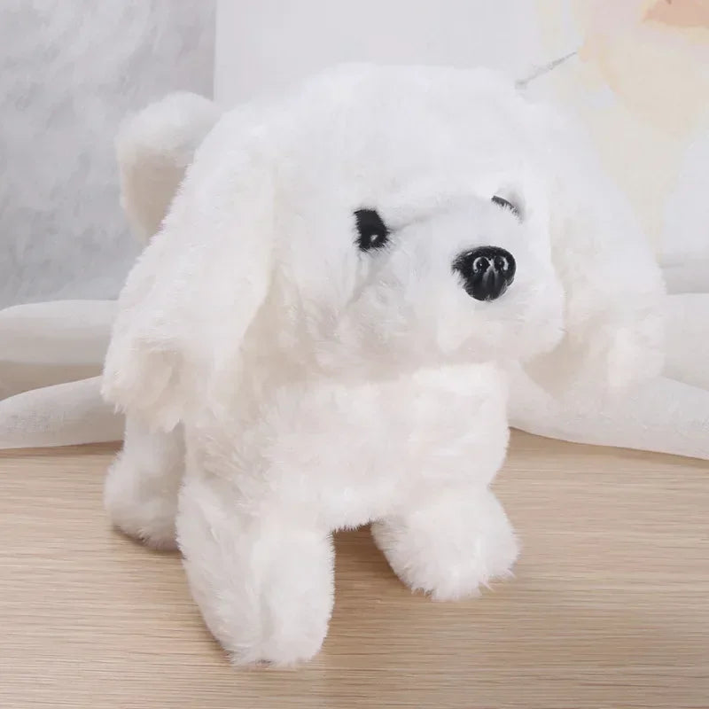 Electric Plush Simulation Display Mold Teddy Corgi Dog Rabbit Tail Wagging Ass Shaking Toy Robot for Children Interesting Gifts