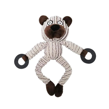 Donkey Dog Toys for Large Dogs Plush Stuffed Dog Toys for Aggressive Chewers Stuffed Dog Toys Durable Squeaky Puppy Chew Toys