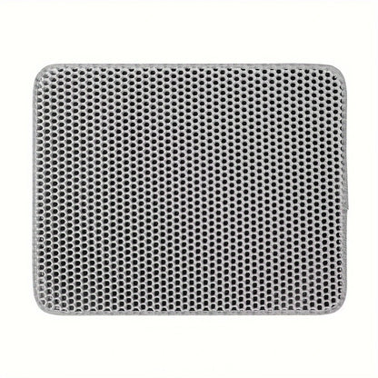 Pet Cat Litter Mat Waterproof Double Layer Cat Litter Trapping Pet Litter Box Mat Clean Pad Products For Cats Accessories