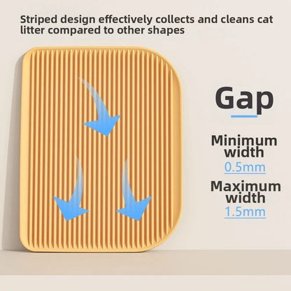 Durable Super Hard Cat Litter Mat Waterproof Non Slip Litter Catcher Splash-Proof Washable Litter Trapper Pad Pet Litter Box