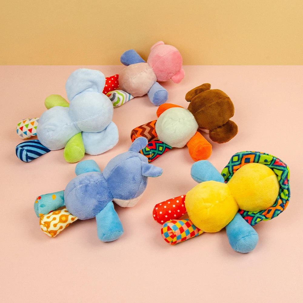 Dog Toys Puppy Toys Cute Squeaky with Crinkle Paper Stuffed Plush Animal Dog Toys for Small Medium Large Dogs