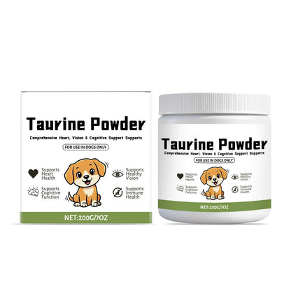 200g Taurine Powder Paw VitaTtaurine Supplement for Dogs Supports for Heart-Vision Daily Welln-ess in Dogs