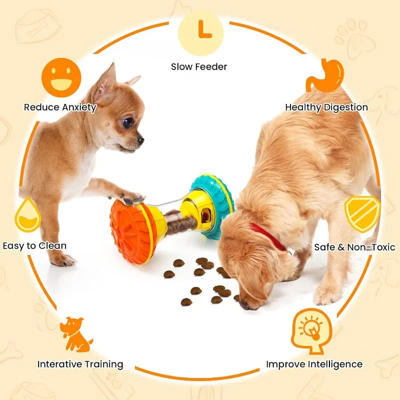 Interactive Dog Puzzle Toys for Boredom, Dogs Enrichment Toy to Keep Them Busy, Treat Dispensing Slow Feeder
