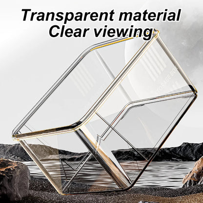 1 PC Transparent Aquarium Creative Desktop Fish Tank for Office Home Decor Rectangular(Bare Tank, No Scenery or Stones Included)