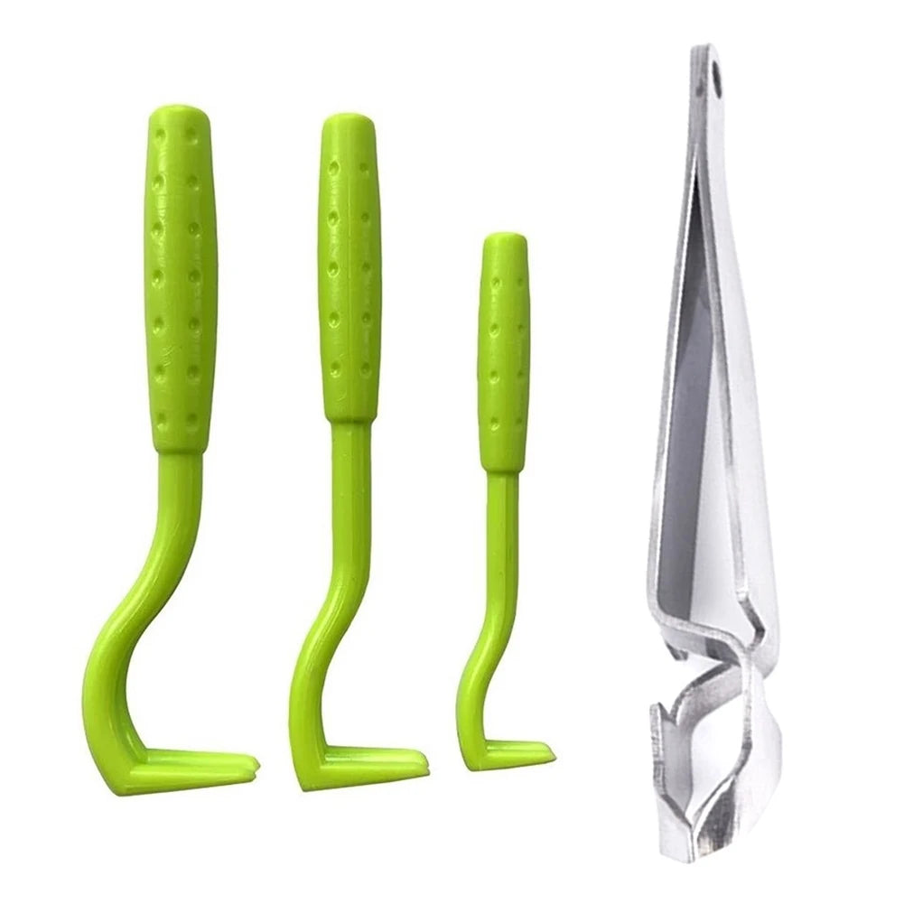 3 Pcs Tick Remover Hook Flea Remover Tweezer Tick Pull Pet Cat Dog Accessaries Ticks Removal Tools Flea Extractor Pet Supplies